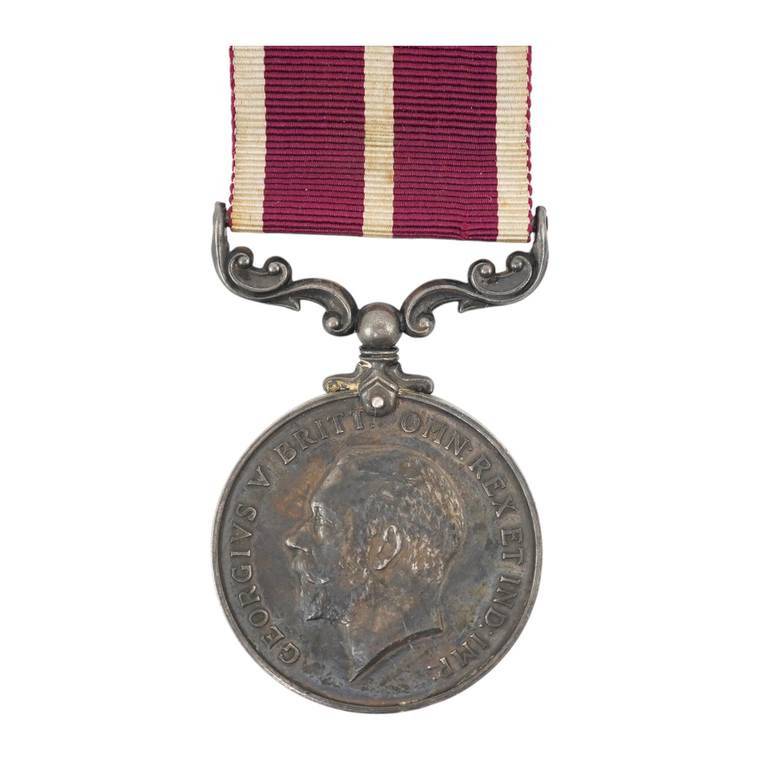 A George V Meritorious Service Medal (MSM), awarded to SJT. MJR. W. Patterson R.A. Condition - fair.